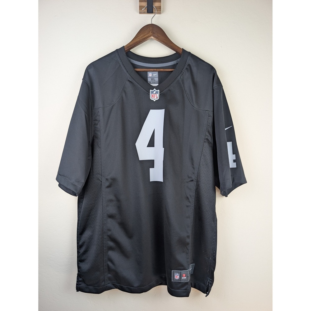 Nike NFL On Field Derek Carr Las Vegas Raiders Jersey Black XL 67NM-8DF